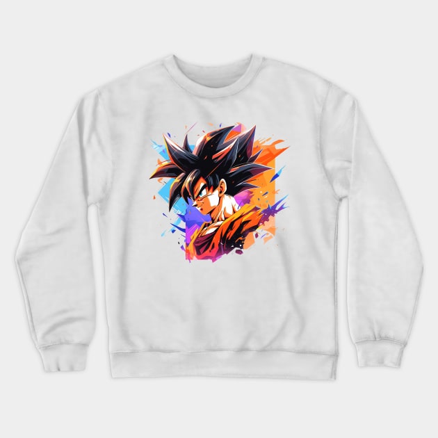 goku Crewneck Sweatshirt by pokermoment